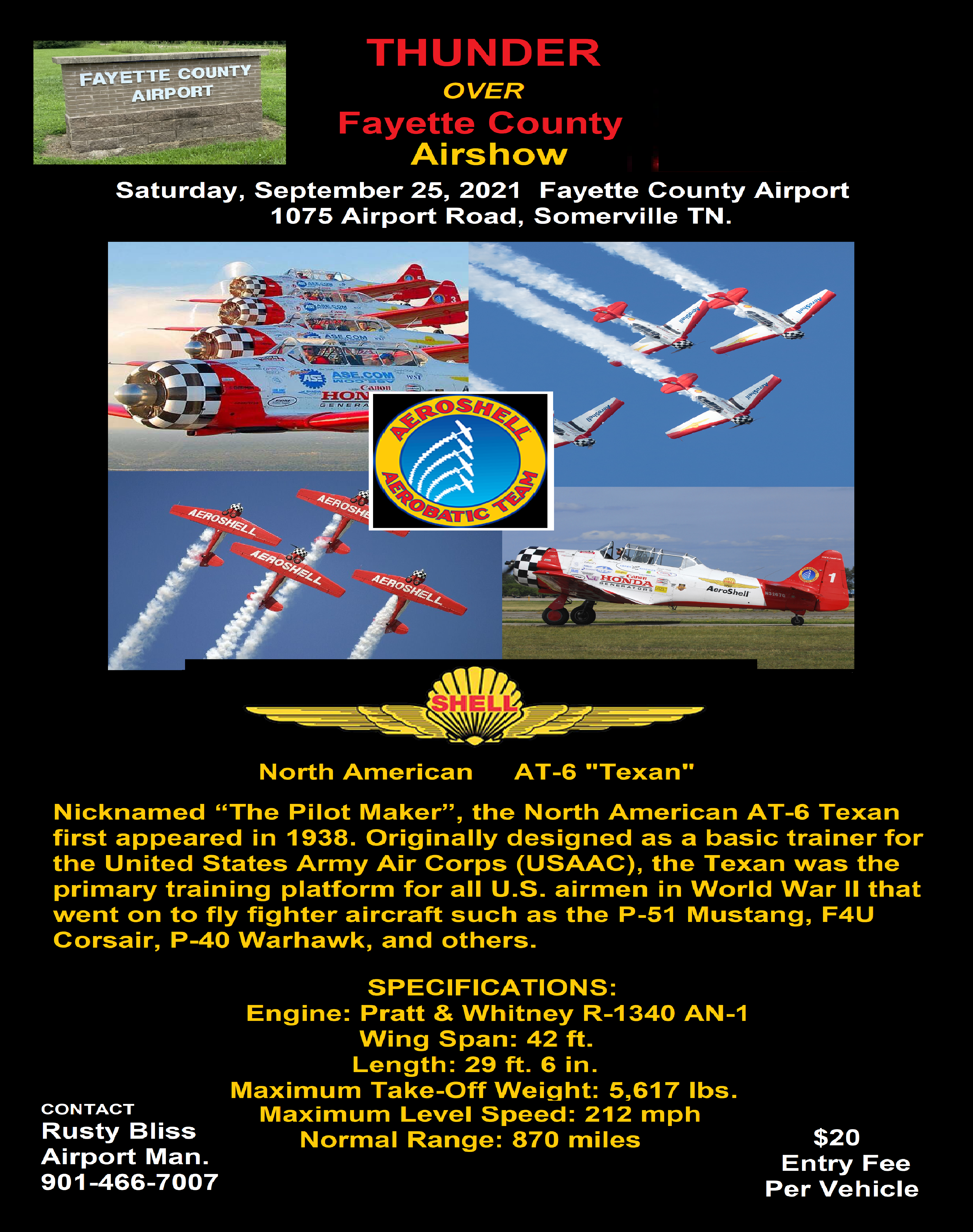 Thunder Over Fayette County Airshow 2021